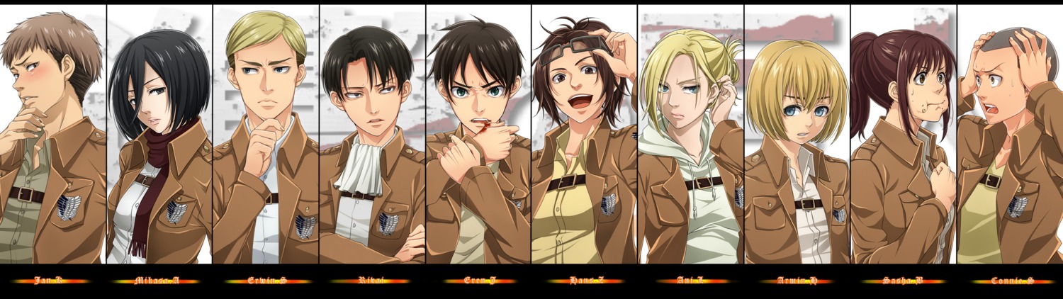 Masami Chie Shingeki No Kyojin Annie Leonhardt Armin Arlelt Connie